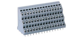 速普SP258三层PCB接线端子排(2焊针直线排列）
