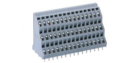 速普SP258三层PCB接线端子排(2焊针直线排列）