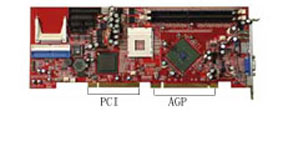 带AGP插槽的P4 CPU卡