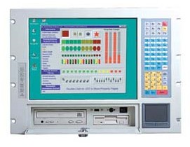8U 15” TFT LCD显示工业级一体化工作站