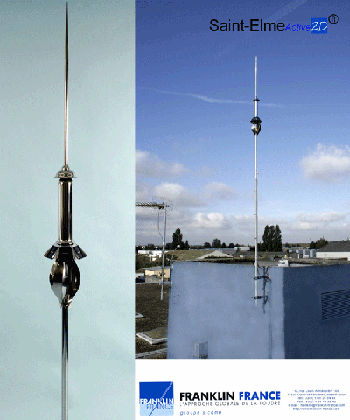 法国富兰克林提前放电避雷针