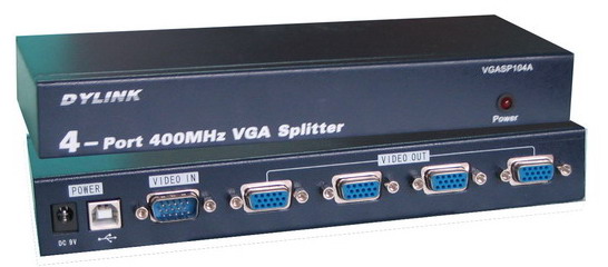 VGA延长器,VGASP104A高带宽(400MHZ)分配器,高保真视频分配器
