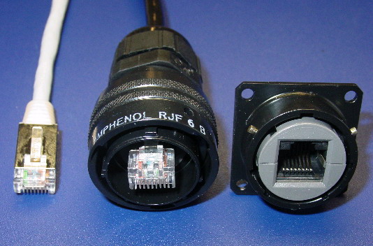 安费诺航空插头 防水RJ45连接器