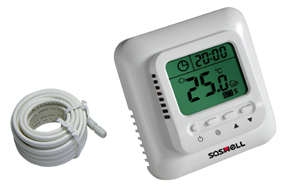 供应地暖专用型可编程温度控制器（森威尔）SAS808FHL
