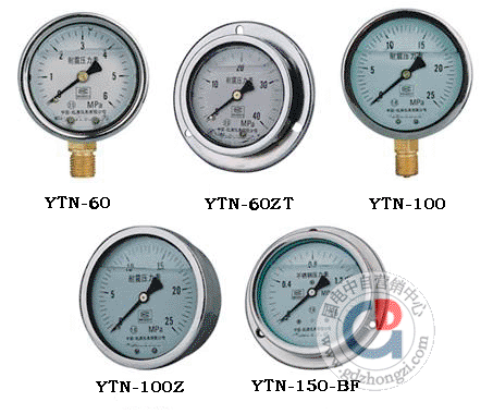 供应YTN系列耐震压力表（一般压力表）