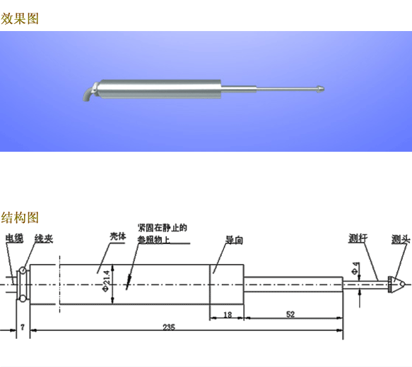 GA系列差动变压器位移传感器