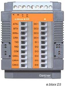 广州智维Gantner多功能CAN和串口通讯控制模块——e.bloxx D3