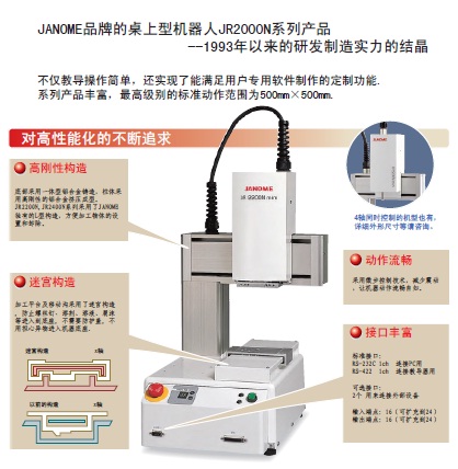 日本JANOME桌上型机器臂【点胶机、锁螺丝等】