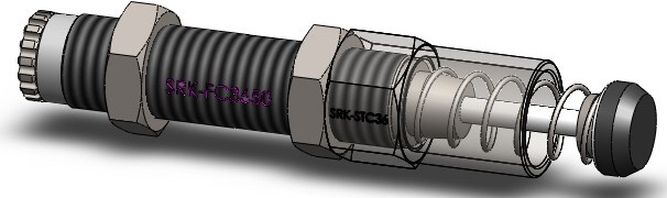 自动化常用缓冲器SRK-FC3650（图），AD3650减震器，SRK吸震器，SRK阻尼器