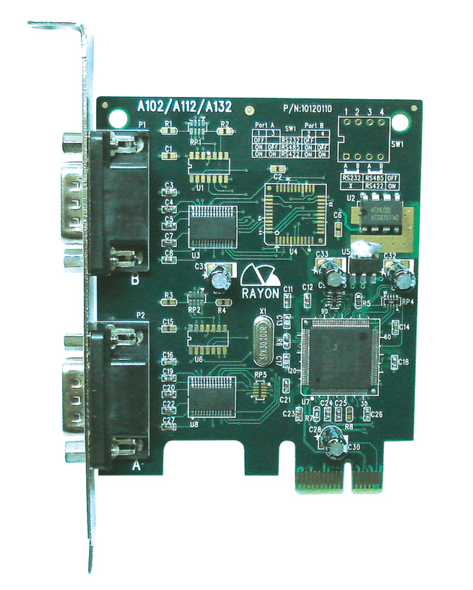 瑞旺多串口卡A102，PCI-e插槽串口卡，价格