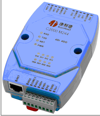 开关量转RJ45模块、网络型IO采集、远程IO采集