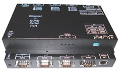 瑞旺4口-串口服务器，串口转以太网，RS232-TCP/IP串口服务器