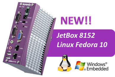 科洛理思JetBox 8152工业通讯计算机新支持Linux Fedora 10!软件开发更弹性