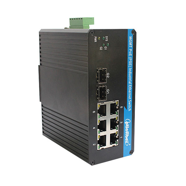 OP-GYP206（PoE千兆2光6电）POE工业级以太网交换机