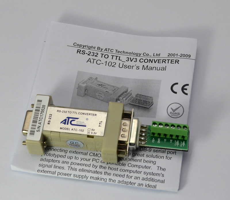 ATC-102-3.3V 無源RS-232到TTL轉換器