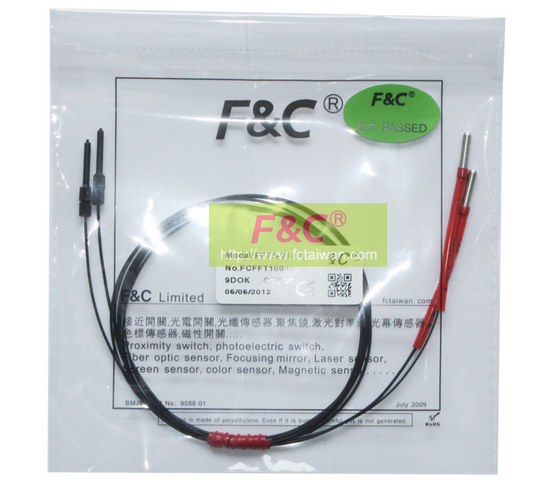 【嘉准光纤管】FFTC4-210系列 Ф2对射式│4芯光纤
