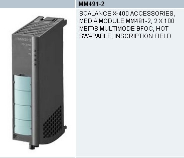 西门子工业交换机SCALANCE X400系列介质模块