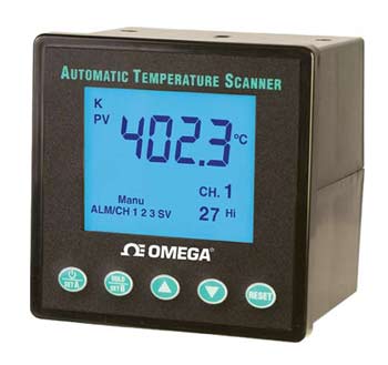 Omega DP1001AM ? DIN、10通道自动温度扫描器