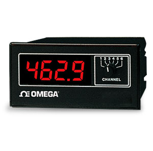 Omega DP460系列 经济型高精度 温度指示器单通道和六通道型号 