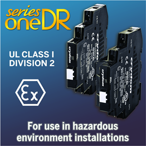 SERIESONE DR固态继电器经认证可用于石油和天然气产业中的危险环境设备