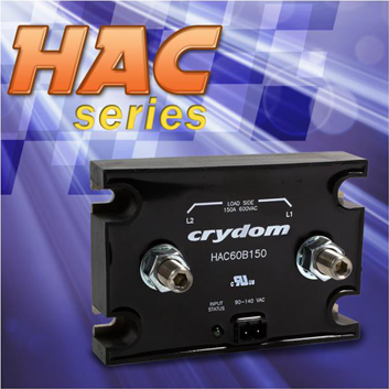 CRYDOM 推出“HAC”系列强电流交流输出固态接触器