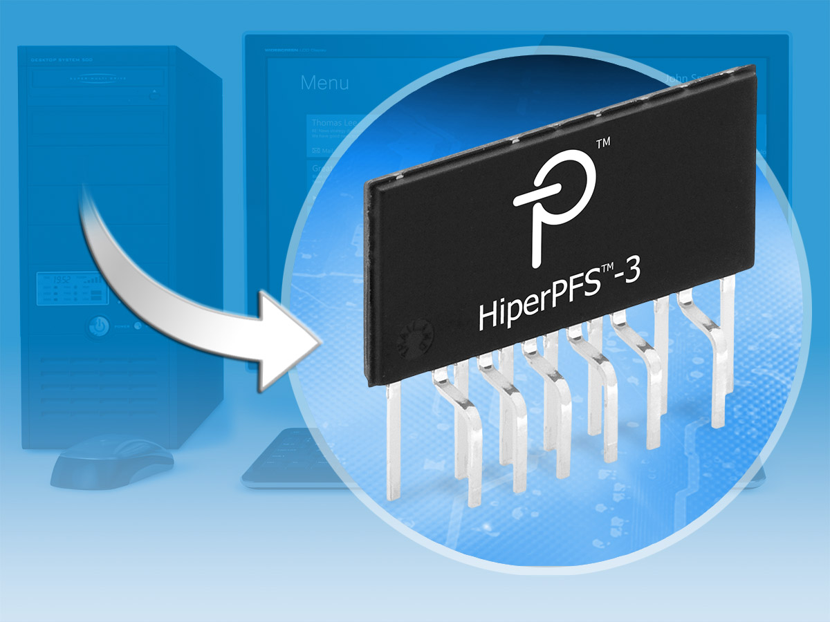 Power Integrations新推出的HiperPFSTM-3功率因数校正IC可提高电源的轻载性能