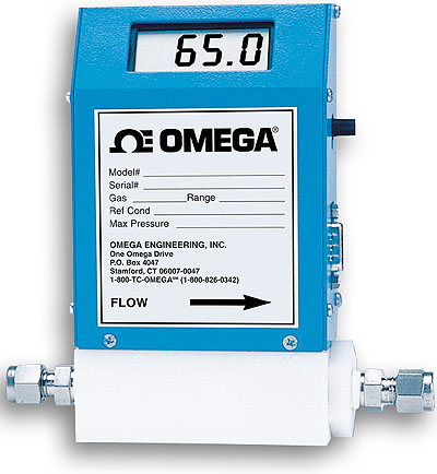 OMEGA气体质量流量计和控制器可选配一体式显示屏