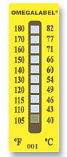 OMEGA LABEL不可逆温度标签TL-8和TL-10 Range系列