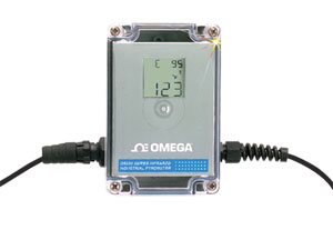 OMEGA工业级红外线温度计 具有集成显示屏和模拟信号输出的非接触式温度测量仪器