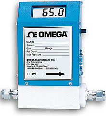 OMEGA气体质量流量计和控制器 可选配一体式显示屏，用于测量洁净气体