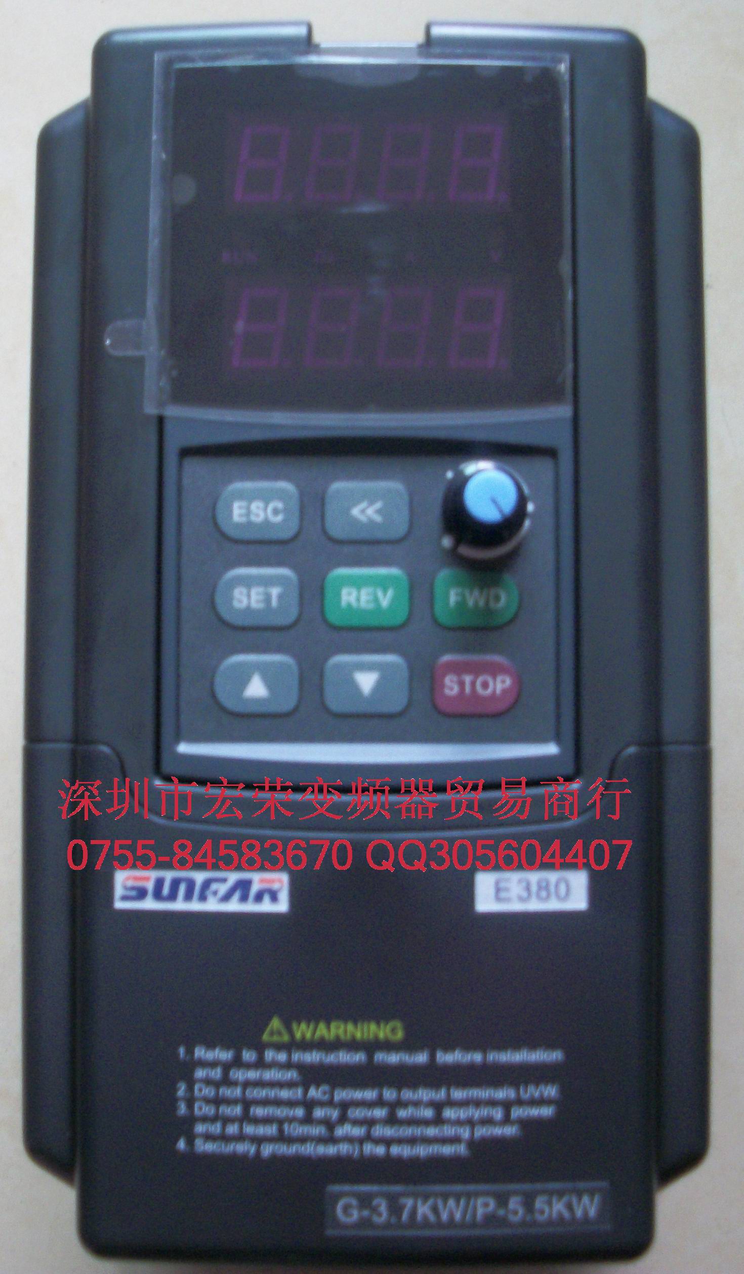 E380-4T0037G/0055P变频器远程控制面板