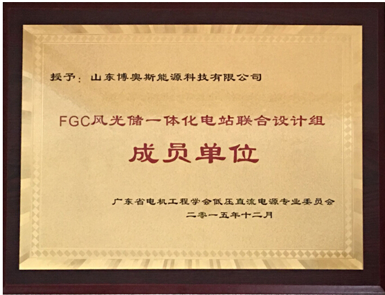 “FGC风光储一体化电站”总结大会隆重举行山东博奥斯储能系统荣获表彰