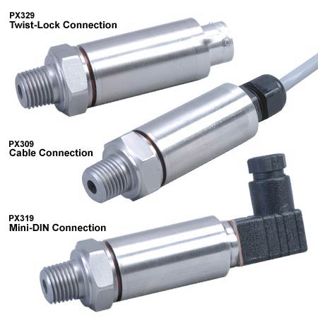欧米茄PX309系列全不锈钢压力传感器可兼容多种介质