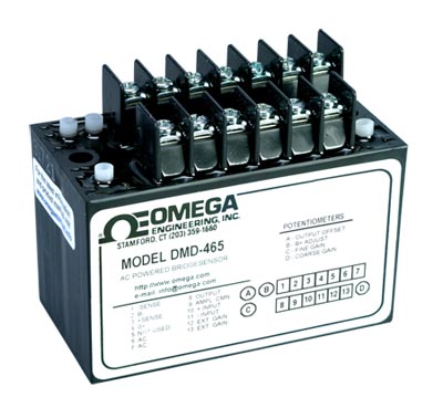 欧米茄DMD-460系列应变放大器／信号调节器模块用于应变片、称重传感器与传感器 