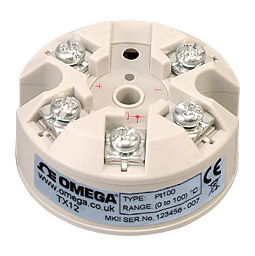 omega TX12RTD顶部安装温度变送器
