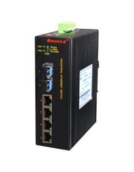 MIE-2606P 4GE+2GSFP卡轨式全千兆网管型工业以太网交换机