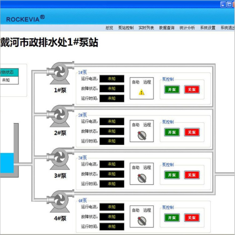 一体化提升泵站控制系统 工矿企业集水井房泵站远程监测控制系统