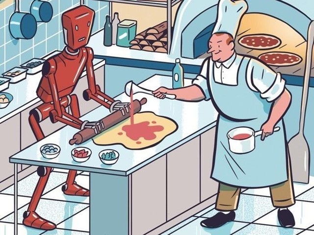 日本餐饮业大量"雇用"机器人 因为省钱