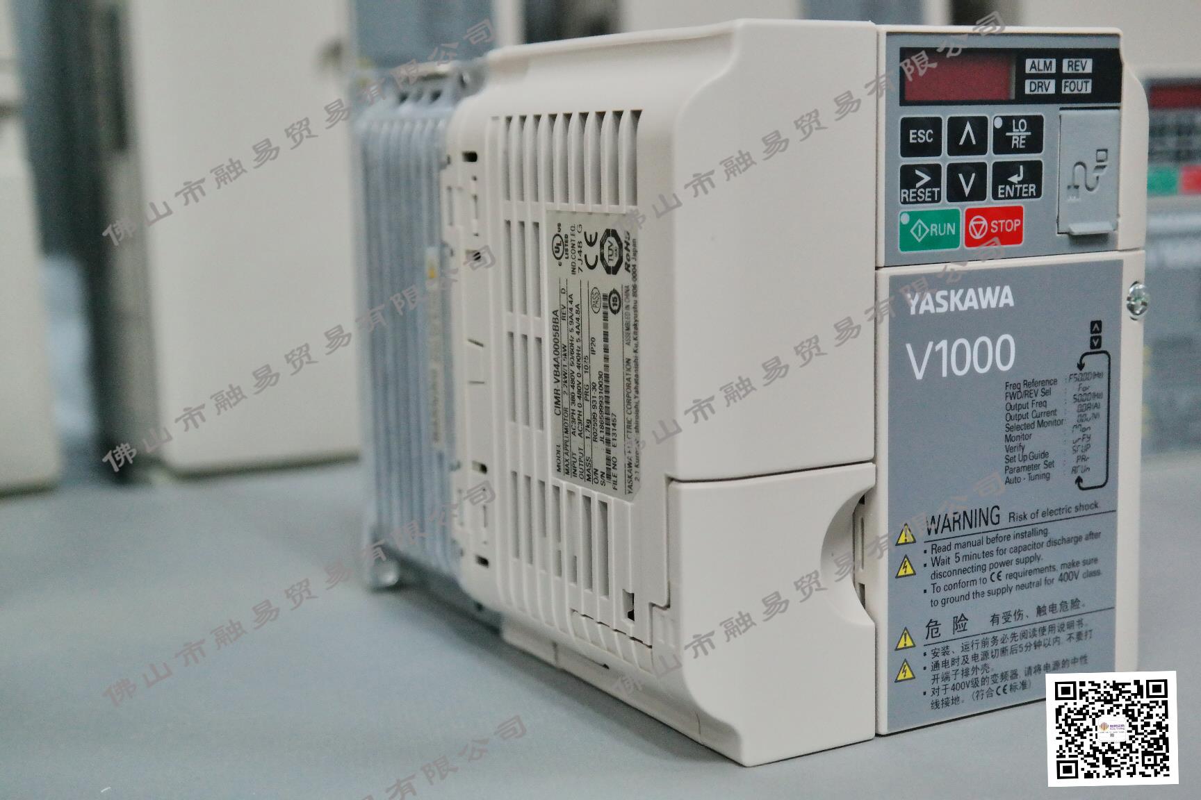 安川小型简易型变频器CIMR-VB4A0005BBA 三相380V 2.2KW/1.5KW