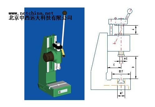 中西DYP  手动压力机 型号:MPRP-3库号：M272176   