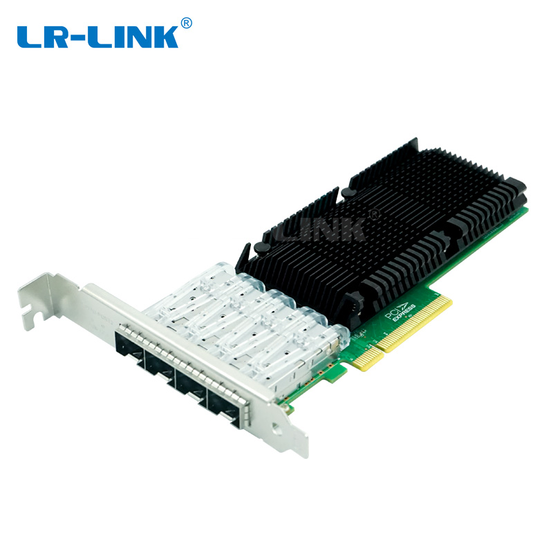 LR-LINK四口光纤万兆具iWARP功能以太网服务器网卡网卡