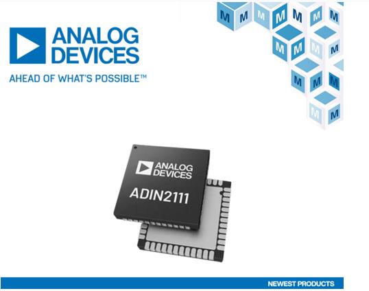 貿澤備貨Analog Devices ADIN2111長距離以太網交換機助力工業自動化