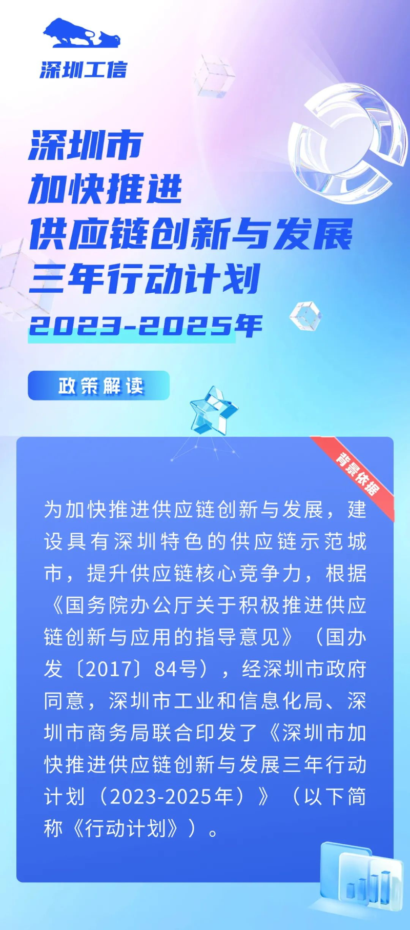 一图读懂《深圳市加快推进供应链创新与发展三年行动计划（2023-2025年）》