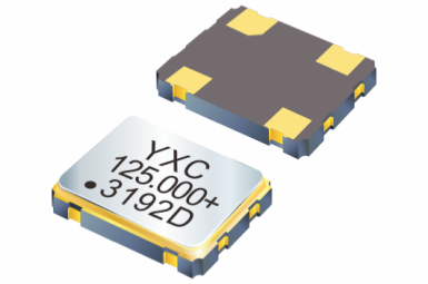 YXC有源石英晶体振荡器，频点25MHz，封装2016，应用于电子烟