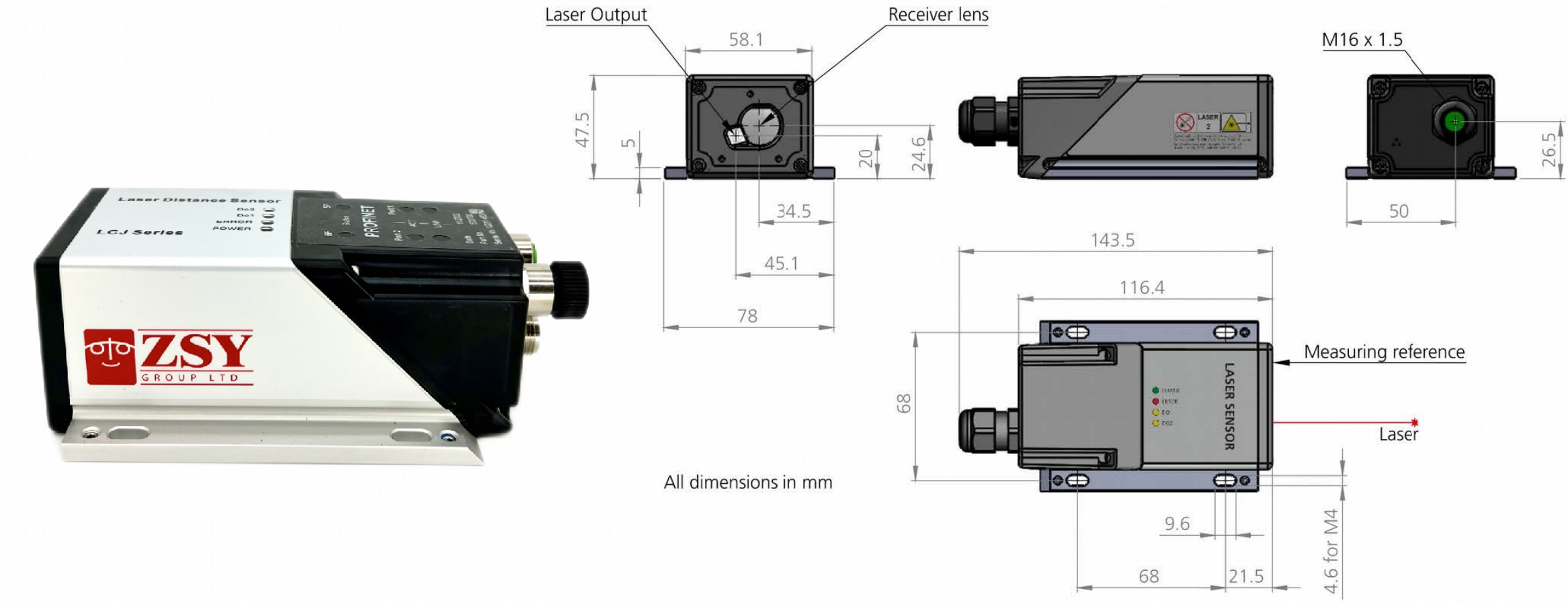 英国真尚有_测距离传感器LCJ系列轨道输送车位置分析