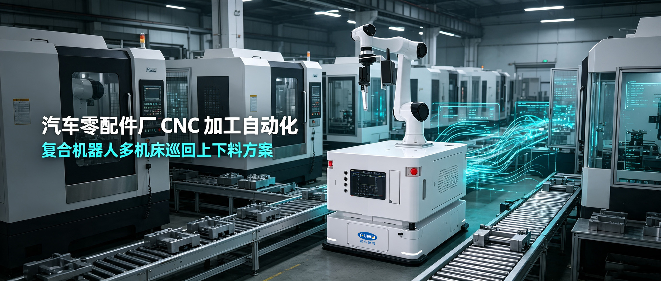 汽车零配件厂 CNC 加工自动化
